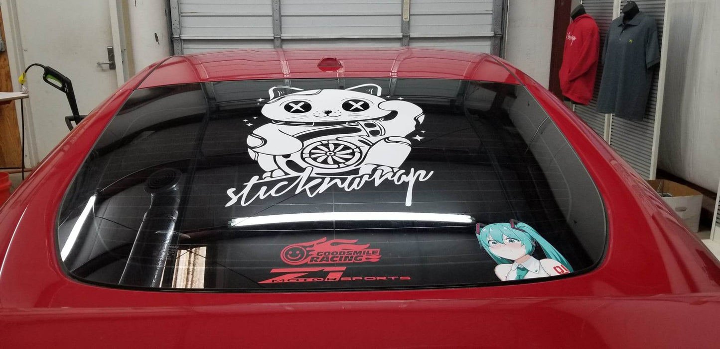 Lucky Cat Turbo Decal
