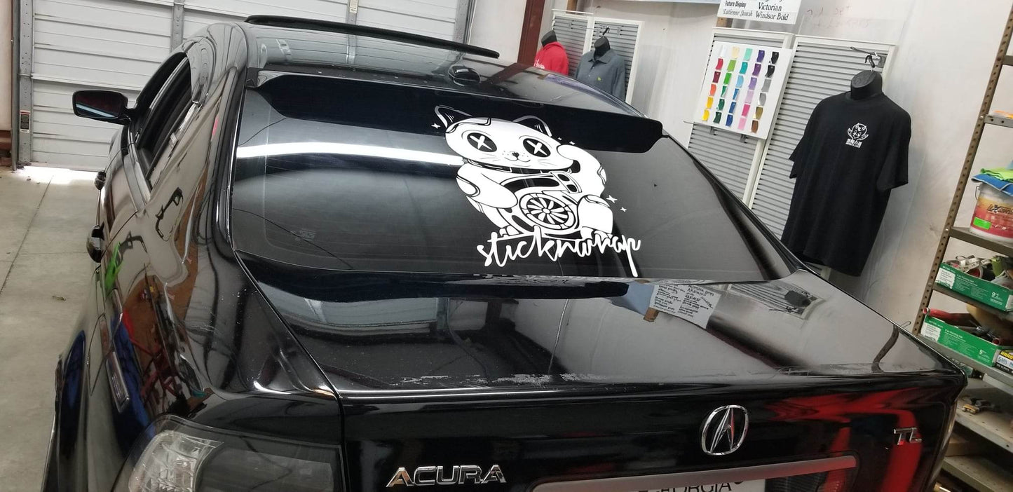 Lucky Cat Turbo Decal