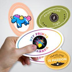 Custom Oval Stickers