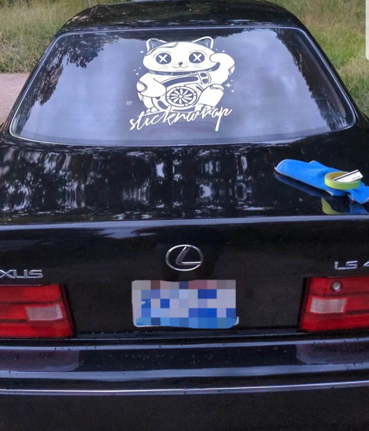 Lucky Cat Turbo Decal