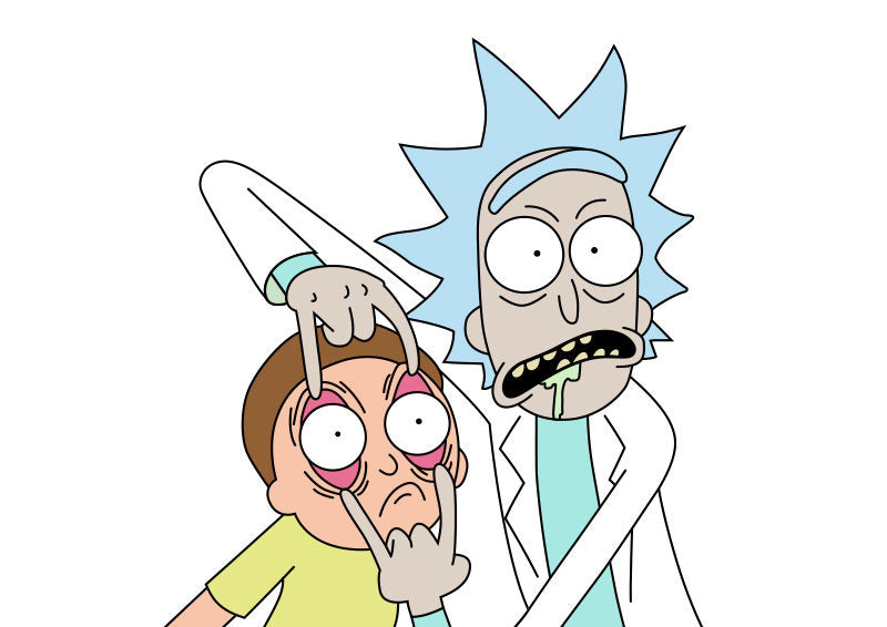 Ricky & Morty Decal